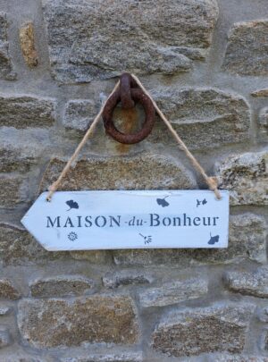 Pancarte maison du bonheur